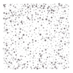 Silver glitter falling stars.