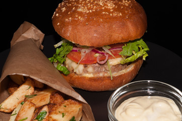 A Real Life Homemade Burger