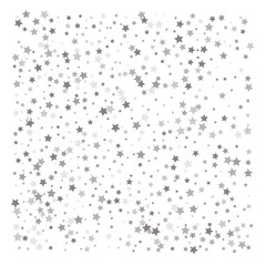 Silver glitter falling stars.