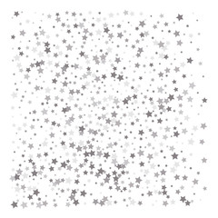 Silver glitter falling stars.