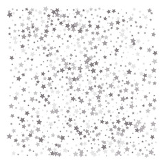 Silver glitter falling stars.