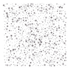 Silver glitter falling stars.