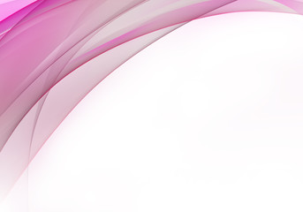Abstract white and pink background waves. Bright abstract background.