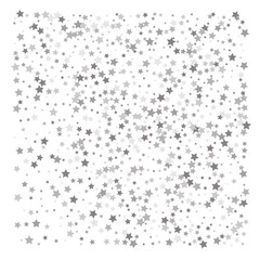 Silver glitter falling stars.