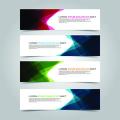Fototapeta premium Vector abstract design banner web template