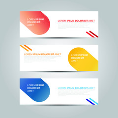 Vector abstract design banner web template