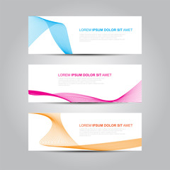Vector abstract design banner web template