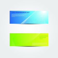 Vector abstract design banner web template