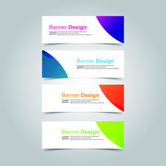 Vector abstract design banner web template