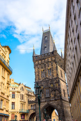 The Powder tower was one of the 13 gates into the city of Prague in the Czech Republic