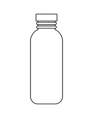 ecological and recycled bottle isolated icon