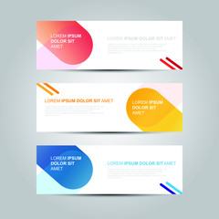 Vector abstract design banner web template