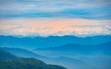 The Natural Scenery of Emei Mountain Leidong Ping in Sichuan Province, China