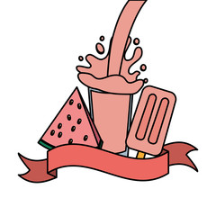 tropical fruits design