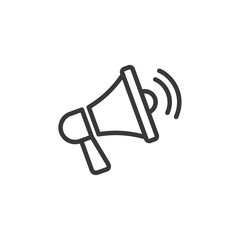 Megaphone Speaker icon template black color editable. Loudspeaker symbol Flat vector sign isolated on white background. Simple logo vector illustration for graphic and web design.