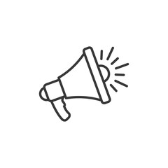 Megaphone Speaker icon template black color editable. Loudspeaker symbol Flat vector sign isolated on white background. Simple logo vector illustration for graphic and web design.