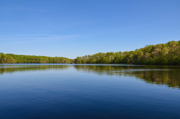 Obraz na płótnie Canvas Beautiful lake of tourism in Virginia America