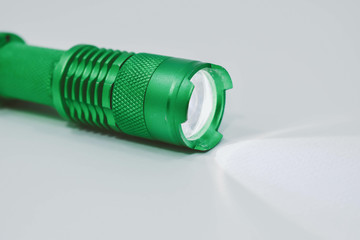 Green portable flashlight