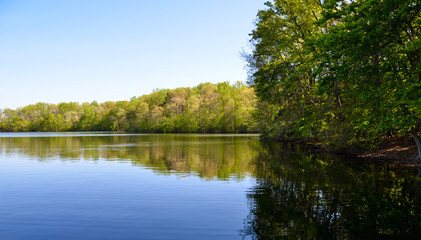 Beautiful lake of tourism in Virginia America