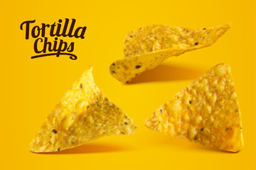 Delicious cheese tortilla chips