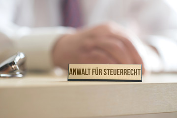 Ein Anwalt für Steuerrecht