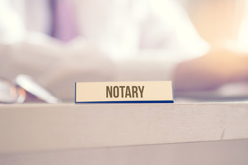Kanzlei von einem Notar