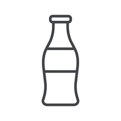 Line icon with soda