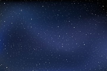 Night sky with many stars background