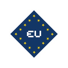 Creative design of Europe symbol