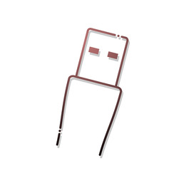 USB flat icon