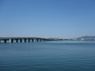 琵琶湖近江大橋③