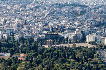 Fototapeta premium aerial view of athens