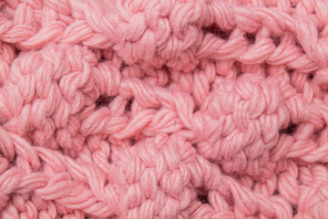pink knitted fabric, large knitting
