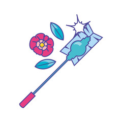 Isolated cleaning mop design icon vector ilustration