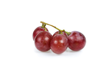 rad grape isolated on white background