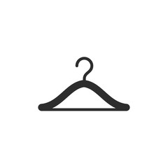 Clothes Hanger icon template black color editable. Clothes Hanger symbol Flat vector sign isolated on white background. Simple logo vector illustration for graphic and web design.
