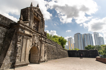 Fort Santiago Gate at Intramuros, Manila , Philippines, June 9,2019