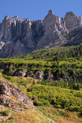 Scenic view of Glacier National Park