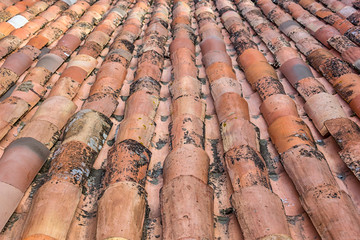 Typical roof tiles, Provence, France