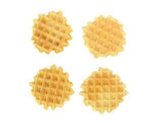 waffle isolated on white background