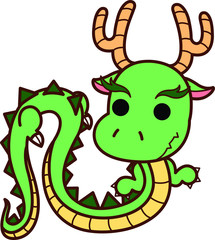 動物のイラスト-龍