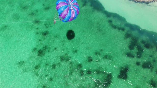 Sunny Day Parasailing at Lucaya Beach Strip, Freeport, Bahamas