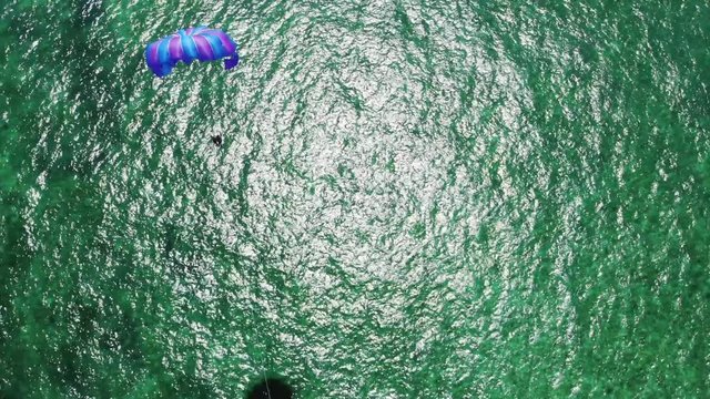 Sunny Day Parasailing at Lucaya Beach Strip, Freeport, Bahamas