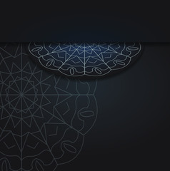 vector of simple background template with modern design, elegant and beauty with mandala style, dark colors, eps 10