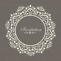 Invitation card design with space.
