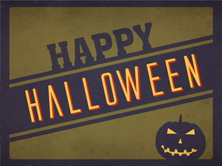 Concept of greeting cards for Halloween celebration.