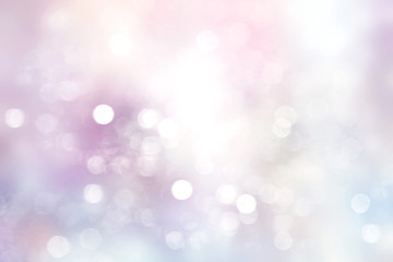 Violet soft blurred lights background,winter bokeh  backdrop.