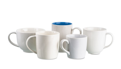 White coffee cup isolated isolated on white background