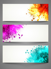 Web colorful header or banner design.