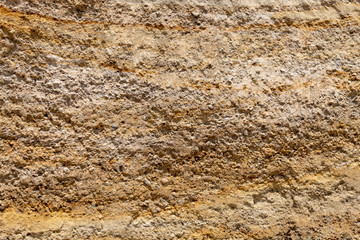 Weathered Natural Yellowish Soil Layers Texture 